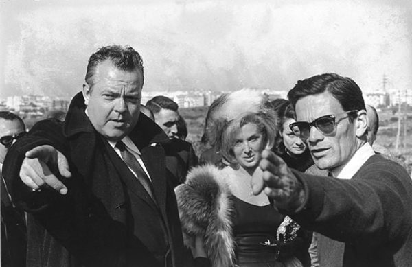 rson Welles e Pier Paolo Pasolini sul set del film La ricotta (1962) - foto di Mario Dondero
