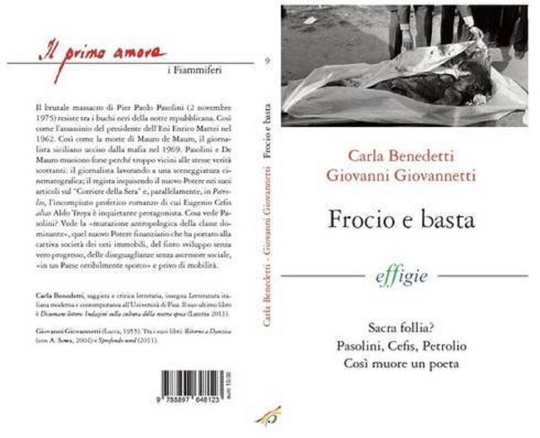 Lo svolto di copertina di "Frocio e basta" di C. Benedetti e G. Giovannetti (2013)