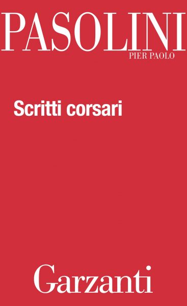 "Scritti corsari". Copertina Garzanti