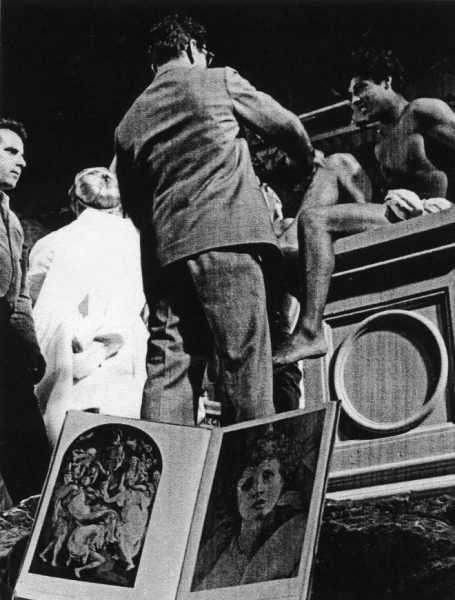 Pasolini sul set de "La ricotta" (1963)