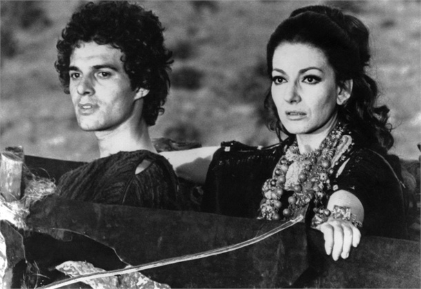Sergio Tramonti e Maria Callas in "Medea"