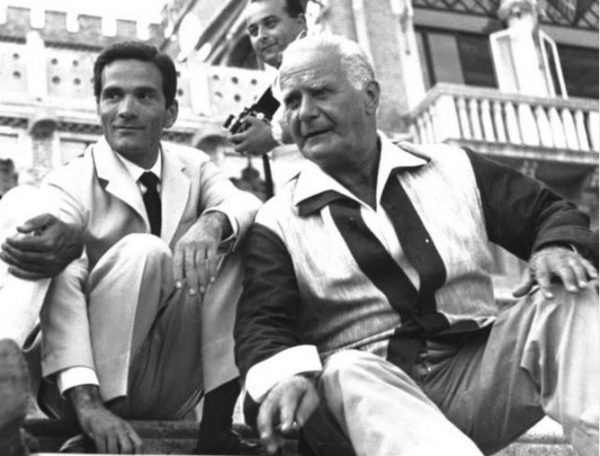 Pasolini e Rèpaci all'Hotel Excelsior di Viareggio ( Archivio fotografico "l'Unità")
