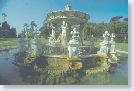 Roma. Villa Doria Pamphili. Fontana di Cupido