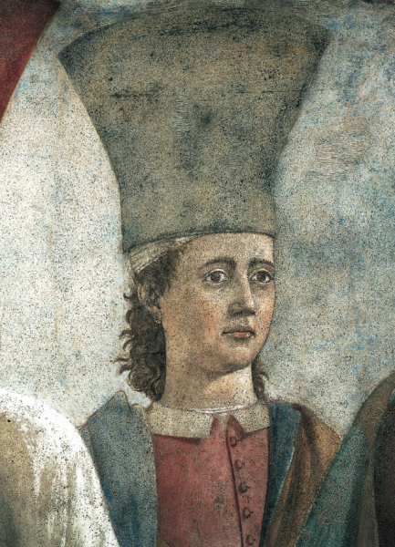 "Leggenda della Vera Croce" di Piero della Francesca. Particolare