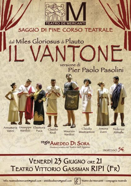 "Il Vantone", regia di Amdeo di Sora (2017). Locandina